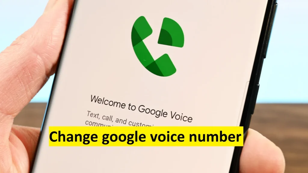 change your google voice number